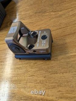 1-1 Perfect Bronze Trijicon RMR Red Dot Sim with Glock rear sight mount pad