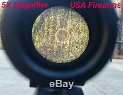 1.5 5x VARIABLE MAGNIFIER with FTS Mount for eotech aimpoint red dot scope