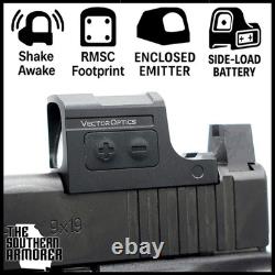2025 ENCLOSED RED DOT OPTIC FOR GLOCK MOS 43X & 48 DIRECT FIT SHAKE AWAKE RMSc