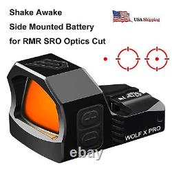 2 MOA Dot & 26 MOA Circle Red Dot Sight Cyelee WOLF X PRO for RMR Cut Glock PSA