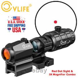 2 MOA Motion Awake Red Dot Sight & Flip-to-Side 3X Magnifier Combo Optics Sight