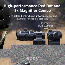 2 MOA Motion Awake Red Dot Sight & Flip-to-Side 3X Magnifier Combo Optics Sight