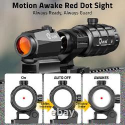 2 MOA Motion Awake Red Dot Sight & Flip-to-Side 3X Magnifier Combo Optics Sight