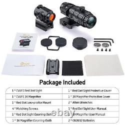 2 MOA Motion Awake Red Dot Sight & Flip-to-Side 3X Magnifier Combo Optics Sight
