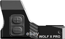 2 MOA Red Dot & 26 MOA Circle Sight Cyelee WOLF X PRO for RMR Cut TP9SFx S&W PSA