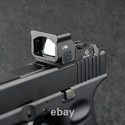 3MOA Green Dot & 56MOA Circle Ring Reticle Sight OWLC for Doctor Cut Glock Plate