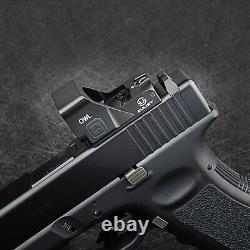 3MOA Green Dot & 56MOA Circle Ring Reticle Sight OWLC for Doctor Cut Glock Plate