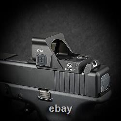 3MOA Green Dot & 56MOA Circle Ring Reticle Sight OWLC for Doctor Cut Glock Plate