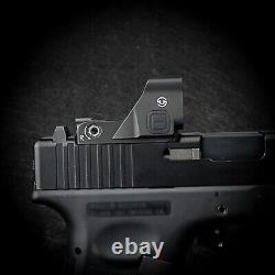 3MOA Green Dot & 56MOA Circle Ring Reticle Sight OWLC for Doctor Cut Glock Plate