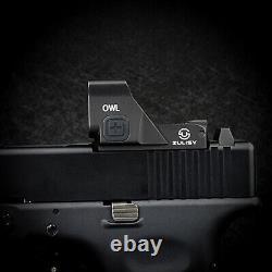 3MOA Green Dot & 56MOA Circle Ring Reticle Sight OWLC for Doctor Cut Glock Plate