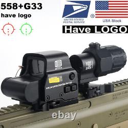 3X G33 Sight Magnifier With Switch to Side QD Mount 558 Red Green Dot Clone USPS