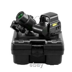 3X Sight Magnifier With 20mm QD Mount + 558 and G43 Tactical Red Green Dot Clone