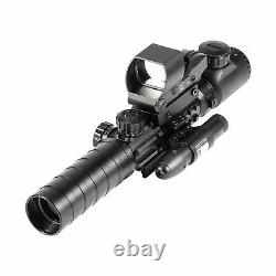 3-9X32 EG Illuminated Rifle Scope HD119 Red & Green Dot Reflex Green Laser Sight