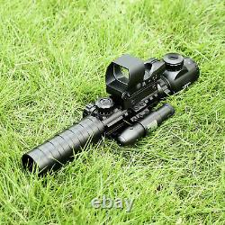 3-9X32 EG Illuminated Rifle Scope HD119 Red & Green Dot Reflex Green Laser Sight