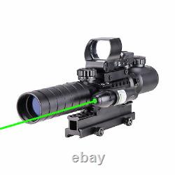 3-9X32 EG Illuminated Rifle Scope HD119 Red & Green Dot Reflex Green Laser Sight