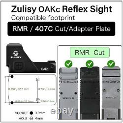 3 MOA Green Dot & 56 MOA Circle Ring Reticle Sight for RMR Cut Tactical Pistol