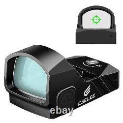 3 MOA Green Dot & 64 MOA Ring Reticle Sights CYELEE WOLF2-G for RMR Cut Mount