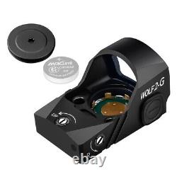 3 MOA Green Dot & 64 MOA Ring Reticle Sights CYELEE WOLF2-G for RMR Cut Mount
