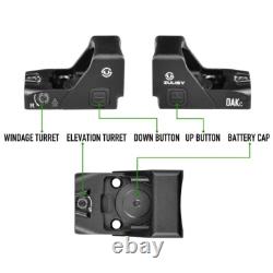 3 MOA Red Dot & 56 MOA Circle Reticle Sight OAKc for RMR Cut Slide Adatper plate