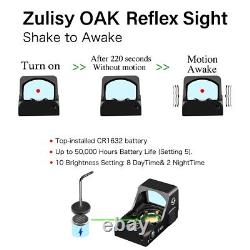 3 MOA Red Dot Reflex Sight Scope OAK & Mount plate for CZ 75B 85B 97B P-07 P-09