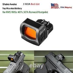 3 MOA Red Dot Reflex Sight ZULISY OTTER for RMSC Cut Glock 48MOS P365XL METE SFX