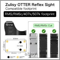 3 MOA Red Dot Reflex Sight ZULISY OTTER for RMSC Cut Glock 48MOS P365XL METE SFX