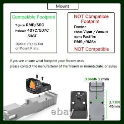 3 MOA Shake Awake Red Dot Sight Holographic Scope for Taurus PT111 G2 G2c TX22