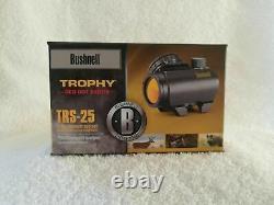 3pcs Bushnell Trophy TRS-25 Red Dot Sight Riflescope, Matte Black 1x25mm, USA