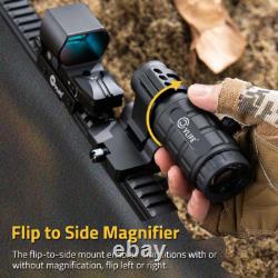 4 Type Reticle Red Dot Sight + 3X Magnifier Scope Combo CVLIFE agleFeather S02