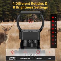 4 Type Reticle Red Dot Sight + 3X Magnifier Scope Combo CVLIFE agleFeather S02