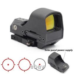 510C Open 2 MOA Dot/64 MOA Circle Red Dot Reflex Sight Multi-Reticle Solar Power