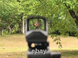 510C Open 2 MOA Dot/64 MOA Circle Red Dot Reflex Sight Multi-Reticle Solar Power