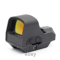 510C Open 2 MOA Dot/64 MOA Circle Red Dot Reflex Sight Multi-Reticle Solar Power