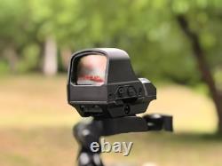 510C Open 2 MOA Dot/64 MOA Circle Red Dot Reflex Sight Multi-Reticle Solar Power
