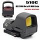 510c Open Reflex Circle Red Dot Sight Solar Power Multi-reticle(shake Awake)