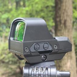 510C Open Reflex Circle Red Dot Sight Solar Power Multi-Reticle(Shake Awake)