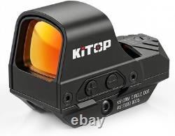 510C Red Dot Holographic Sight 2 MOA Dot 65 MOA Circle Multi Reticle Solar Power