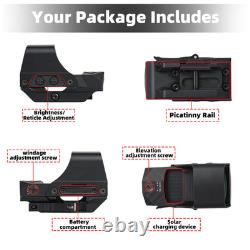 510C Red Dot Reflex Sight 2 MOA Dot/64 MOA Circle Multi-Reticle with Solar