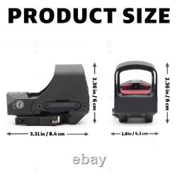 510C Style Red 2 / 65 MOA Circle Dot Sight Solar Power Holographic Multi Reticle