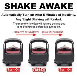 510C Style Red 2 / 65 MOA Circle Dot Sight Solar Power Holographic Multi Reticle