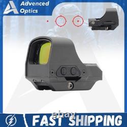 510C Style Reflex Red Dot Sight Solar Power 2MOA Dot/65 MOA Circle Multi-Reticle
