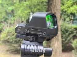 510C Style Reflex Red Dot Sight Solar Power 2MOA Dot/65 MOA Circle Multi-Reticle
