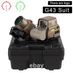 558 EXPS3-2 Red Green Dot Switch Side QD Mount With G43 3X Sight Magnifier TAN