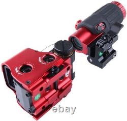 558+G33 Magnifier Qd Side copy Sight HHS holographic Red Green Dot Reflex Clone