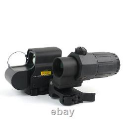 558 + G33 Red Green Dot 3X Magnification Tactical Holographic Sight Reflex Sight