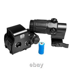 558+G33 Sight Green/Red Dot Holographic Sight Scope + G33 Magnifying Glass Copy