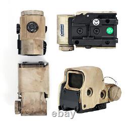 558+G43 Holographic Sight with Magnifier Red Green Dot Holosight Reflex Clone 558