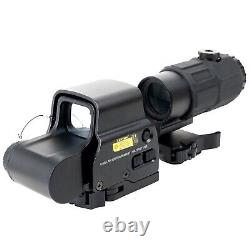 558+G45 Holographic Sight with 5x Magnifier Red Green Dot Holo Clone Full Marking