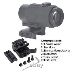 558+G45 Holographic Sight with 5x Magnifier Red Green Dot Holo Clone Full Marking