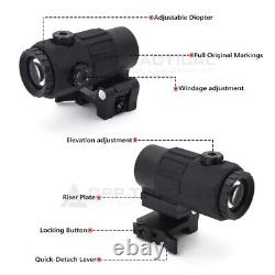 558+G45 Magnifier QD Side EXPS3-2 Holographic Red Green Dot Sight Reflex Airsoft